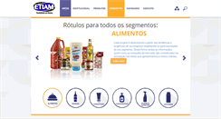 Desktop Screenshot of etiam.com.br