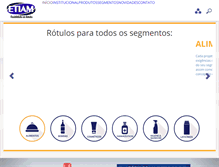 Tablet Screenshot of etiam.com.br